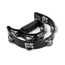 Black Double Cutaway Tambourine