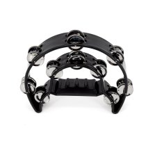Black Double Cutaway Tambourine