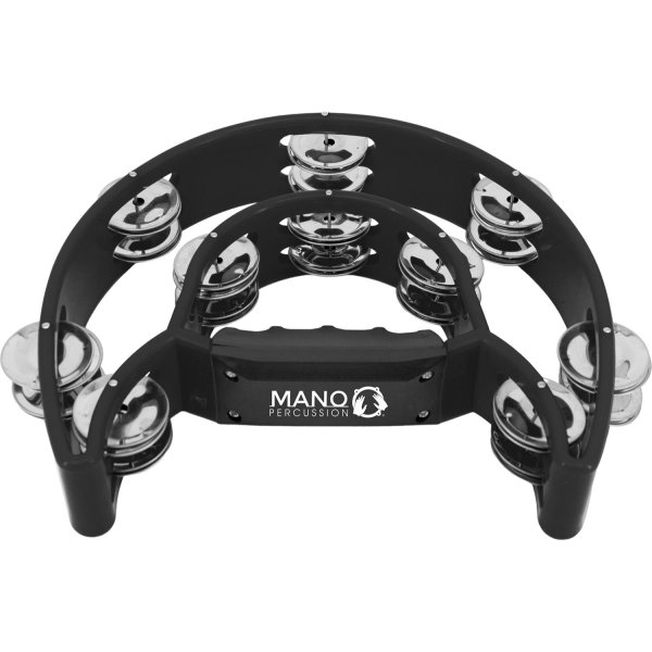 Black Double Cutaway Tambourine