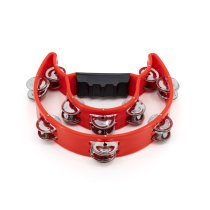 Red Double Cutaway Tambourine