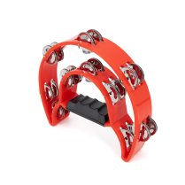 Red Double Cutaway Tambourine