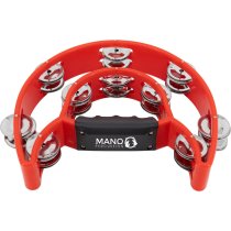 Red Double Cutaway Tambourine