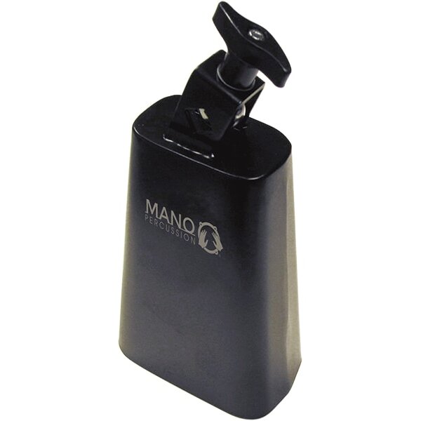 4'' Black Cowbell With Mounting Bracket