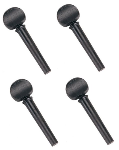 Violin Ebony Peg Set 4/4, 4/Bag