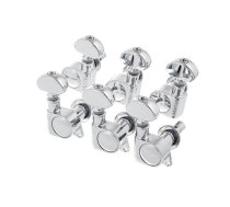 Rotomatic Mini 3 per Side Self Locking Machine Heads, Chrome