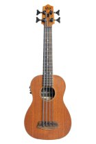 Laminate Mahogany ″The Rumbler″ Bass Ukulele With Padded Gig Bag, Natural