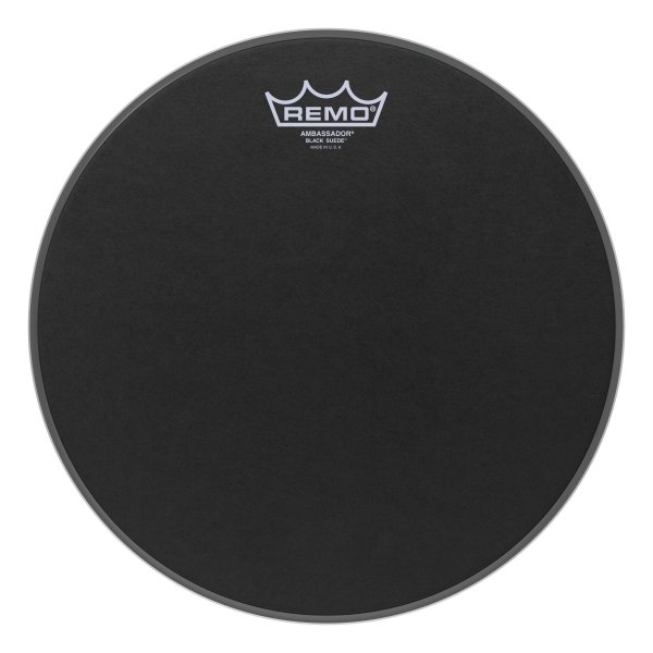 Ambassador® Black Suede™ Drumhead, 12"