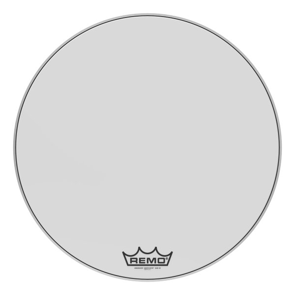 Ambassador® Smooth White™ Crimplock® Drumhead, 30"