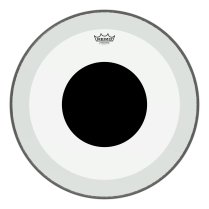 Powerstroke® P3 Clear Black Dot™ Drumhead - Top Black Dot™, 22″