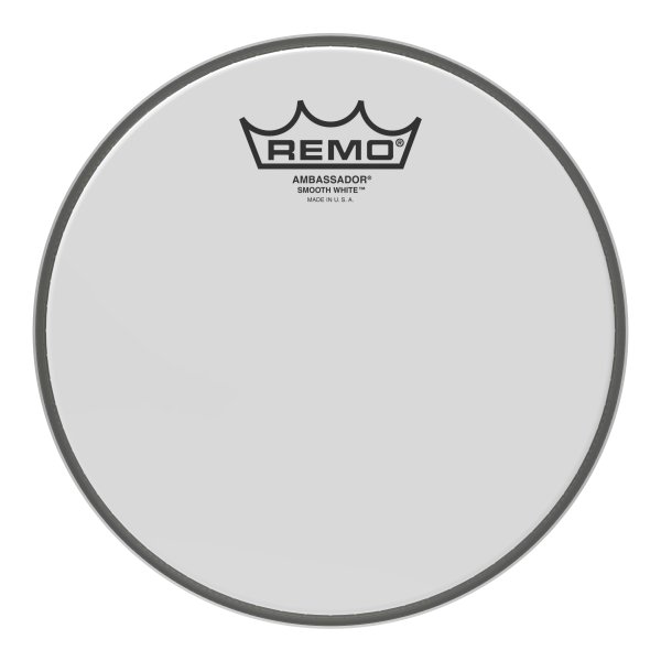 Ambassador® Smooth White™ Drumhead 8"