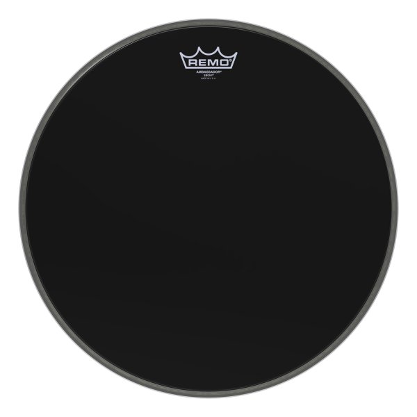 ES-1016-00 Ambassador® Ebony® Drumhead, 16"