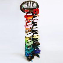 12-Ukulele Floor Rack Stand, Black Gloss